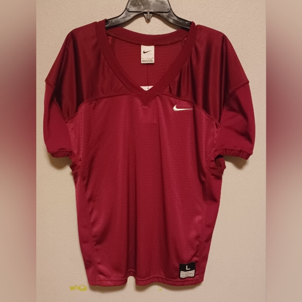 Nike Mens L Vapor Varsity Tackle Football Burgndy Practice Jersey 908729-057 NWT
